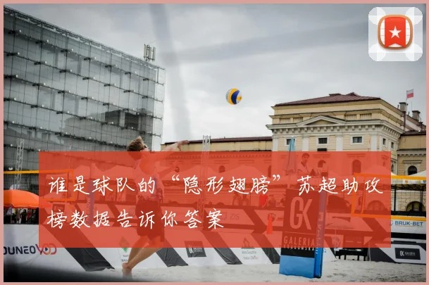 谁是球队的“隐形翅膀”苏超助攻榜数据告诉你答案